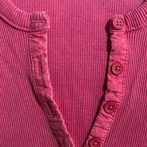 Garage Pink Ribbed Knit Top - Picture 5 of 5